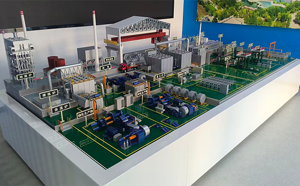 酒钢集团东铝厂-铝材生产线甘谷机械模型